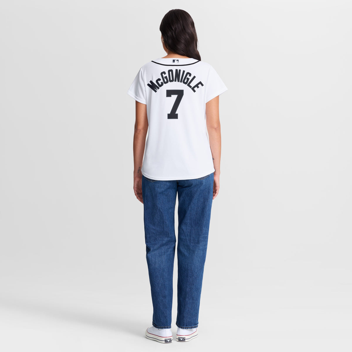 Women's Detroit Tigers Kevin McGonigle Nike White Home Replica Jersey