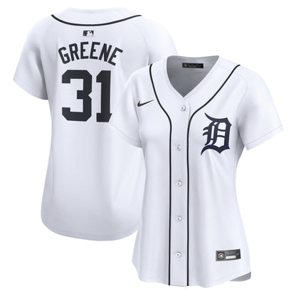 Women's Detroit Tigers Riley Greene Nike White Home Limited Player Jersey