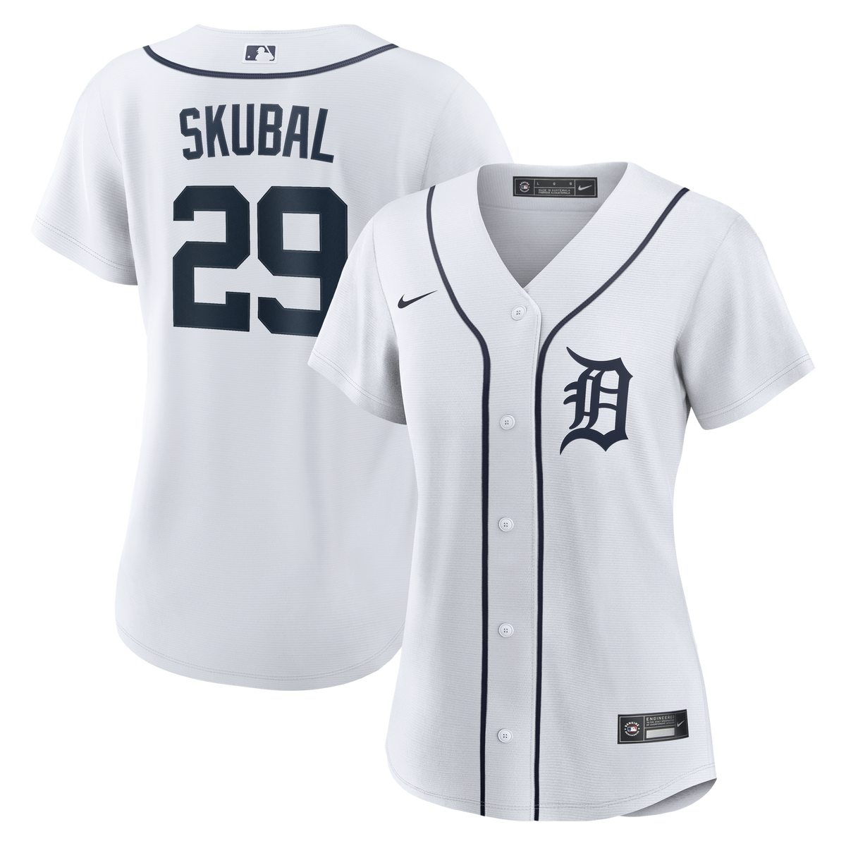 Women's Detroit Tigers Tarik Skubal Nike White Home Replica Player Jersey