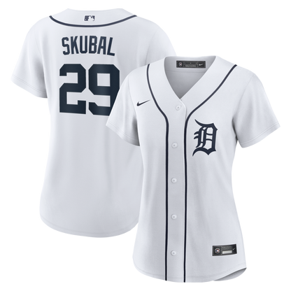 Women's Detroit Tigers Tarik Skubal Nike White Home Replica Player Jersey