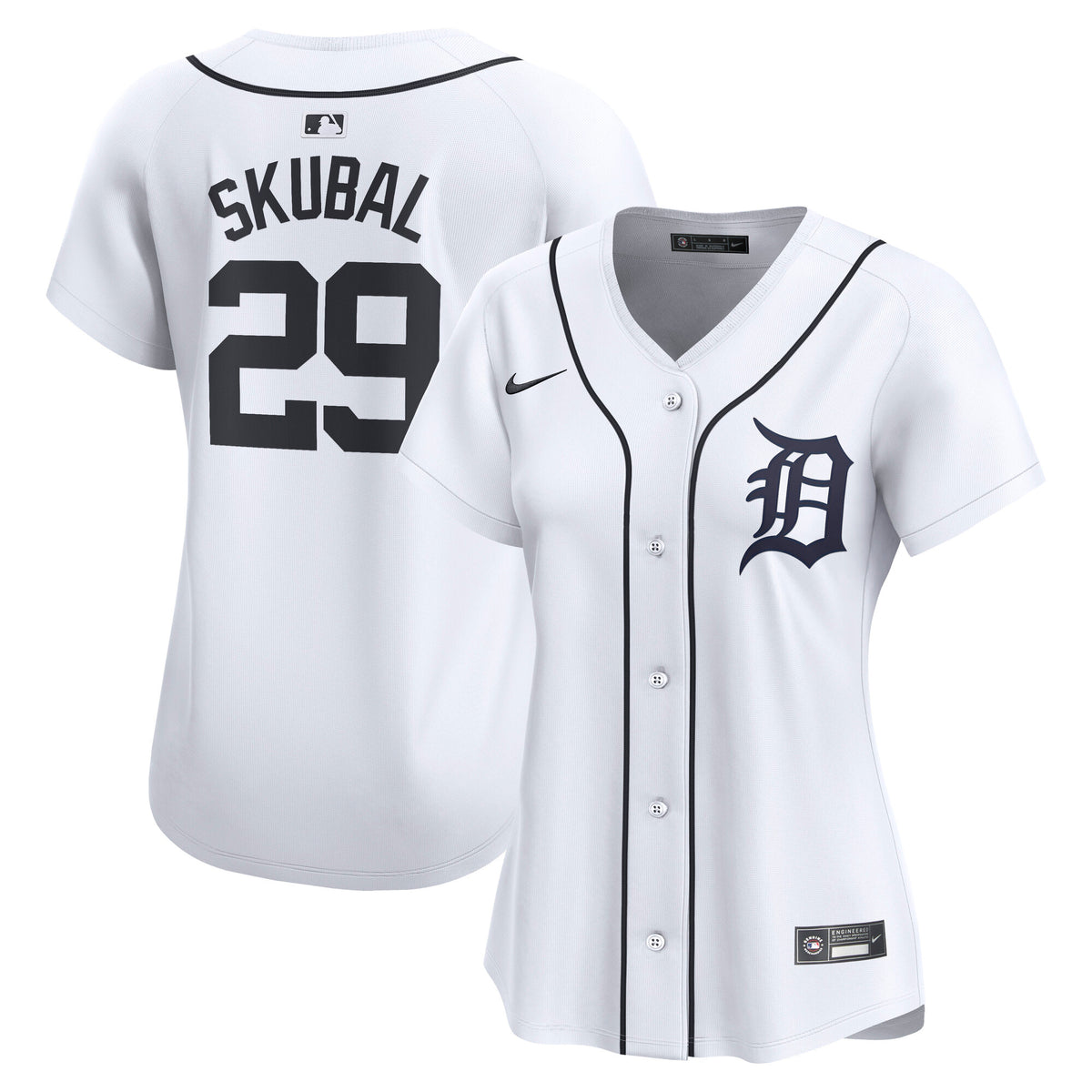 Women's Detroit Tigers Tarik Skubal Nike White Limited Player Jersey