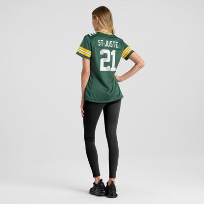 Women's Green Bay Packers Benjamin St-Juste Nike Green Team Game Jersey