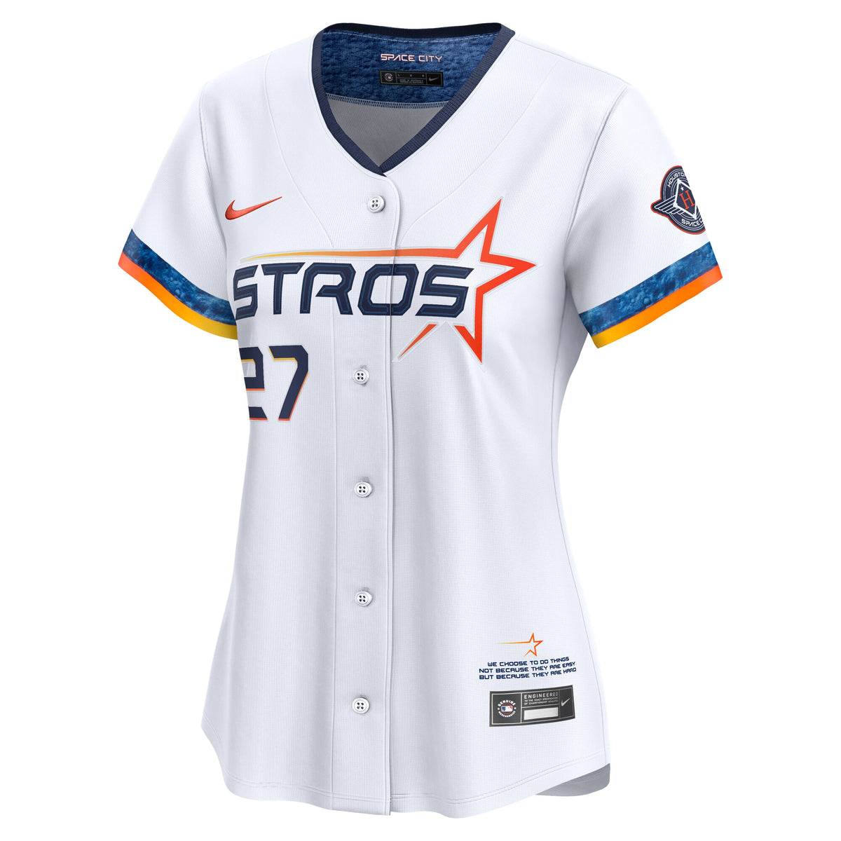 Women's Houston Astros Jose Altuve Nike White 2025 City Connect Limited Jersey