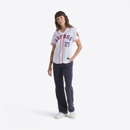 Women's Houston Astros Jose Altuve Nike White Home Limited Player Jersey
