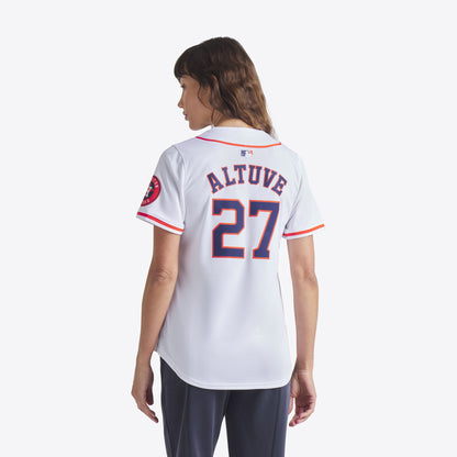 Women's Houston Astros Jose Altuve Nike White Home Limited Player Jersey