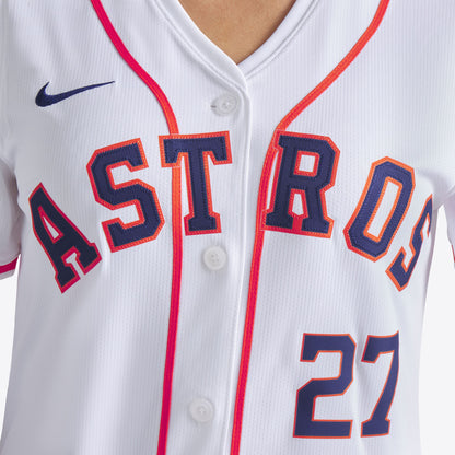 Women's Houston Astros Jose Altuve Nike White Home Limited Player Jersey