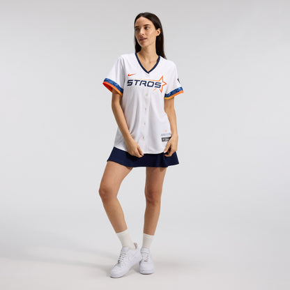 Women's Houston Astros Nike White 2025 City Connect Limited Jersey