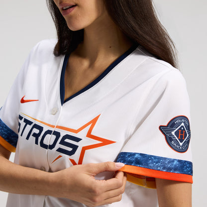 Women's Houston Astros Nike White 2025 City Connect Limited Jersey