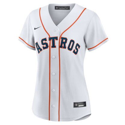 Women's Houston Astros Nike White #1 Mom Home Replica Jersey