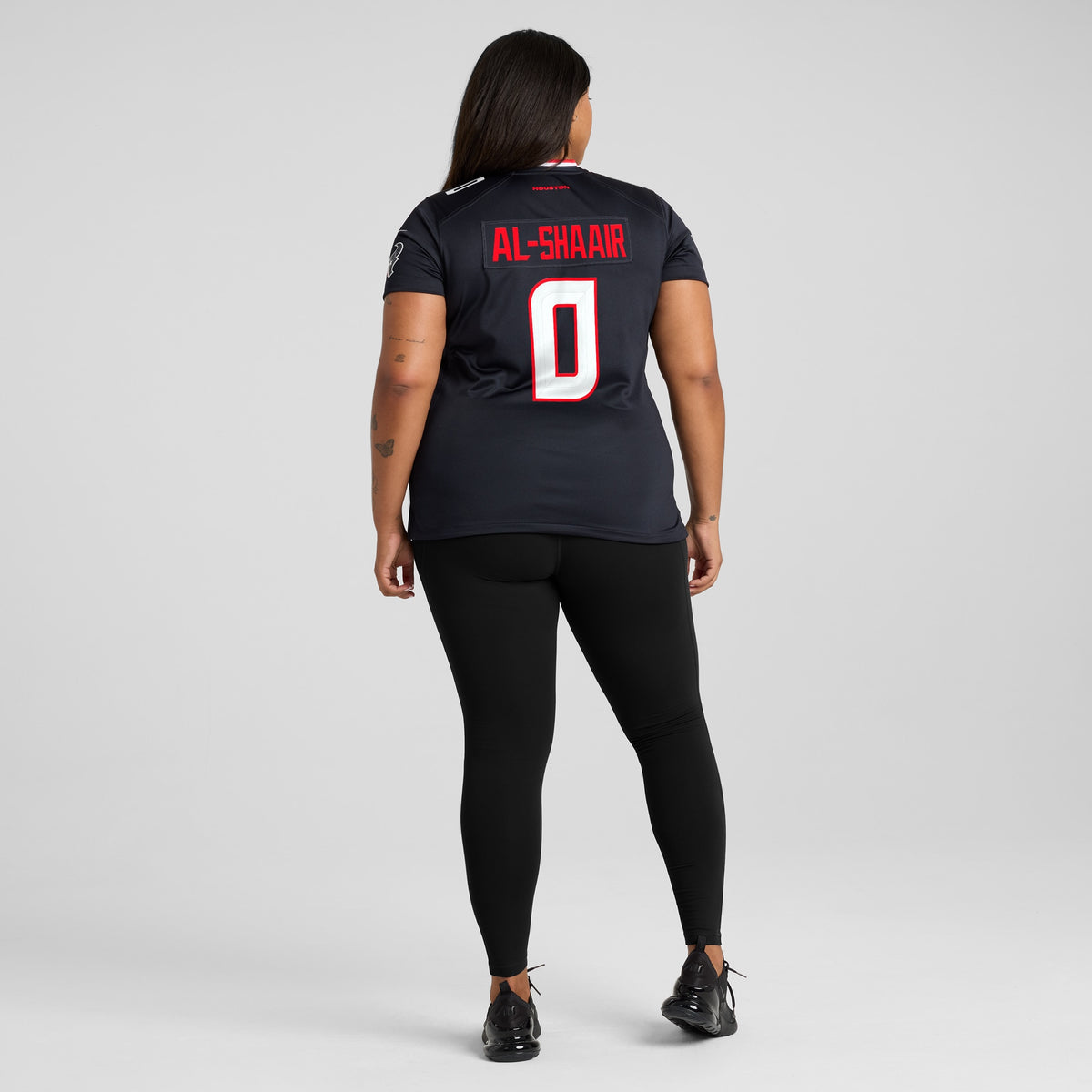 Women's Houston Texans Azeez Al-Shaair Nike Navy Team Game Jersey