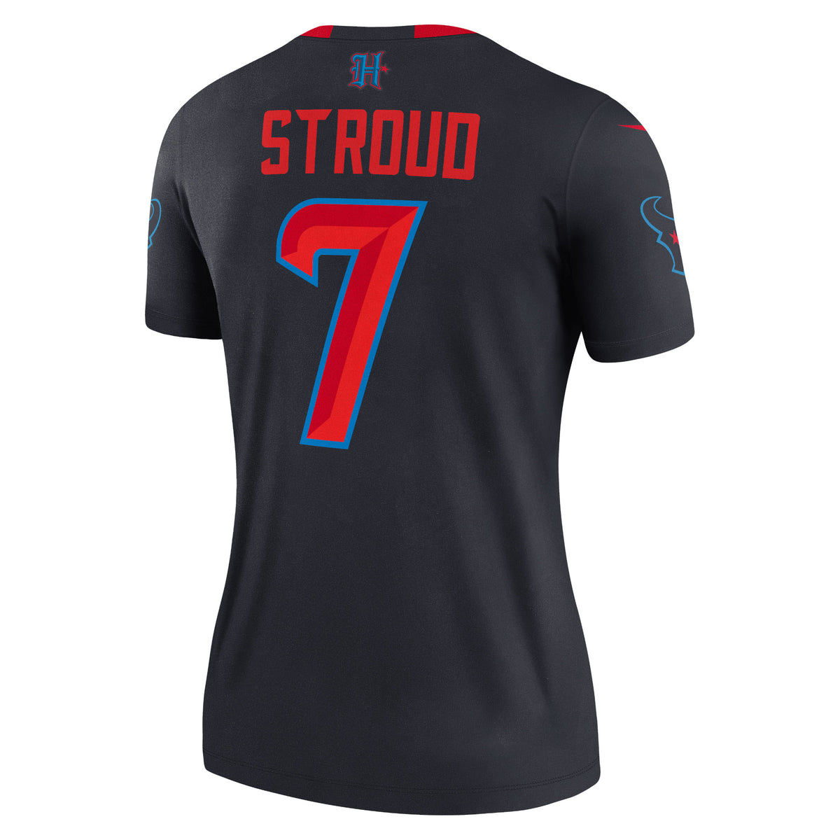 Women's Houston Texans C.J. Stroud Nike Navy Alternate Legend Player Performance Top