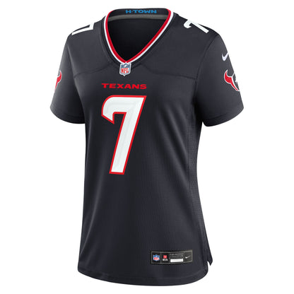 Women's Houston Texans C.J. Stroud Nike Navy Game Jersey