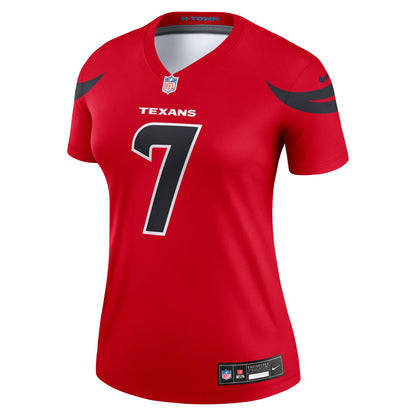 Women's Houston Texans C.J. Stroud Nike Red Alternate Legend Player Performance Top