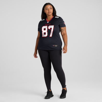Women's Houston Texans Cade Stover Nike Navy Game Jersey