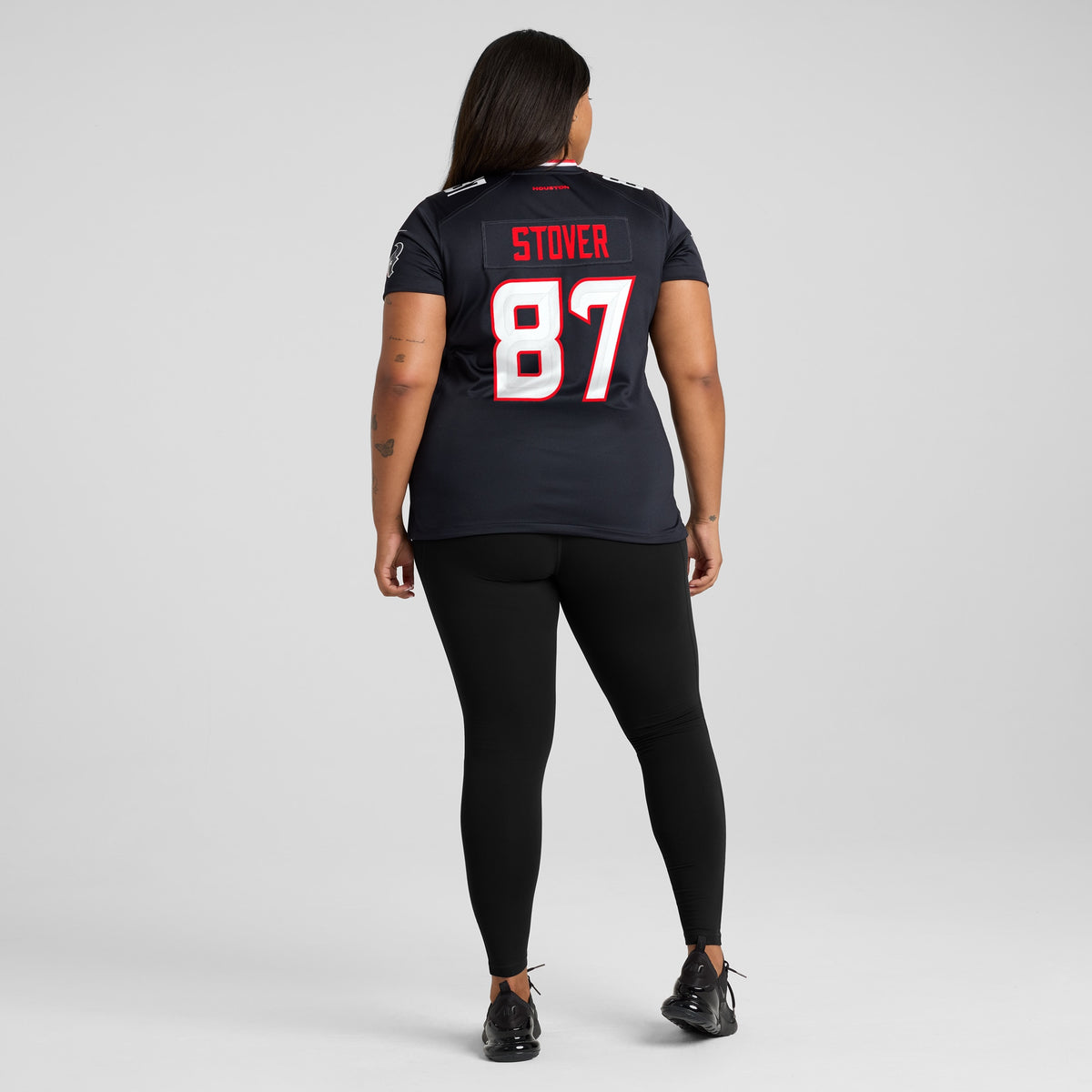 Women's Houston Texans Cade Stover Nike Navy Game Jersey