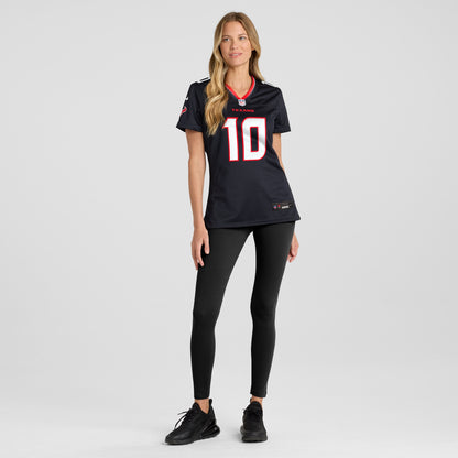 Women's Houston Texans Davis Mills Nike Navy Team Game Jersey