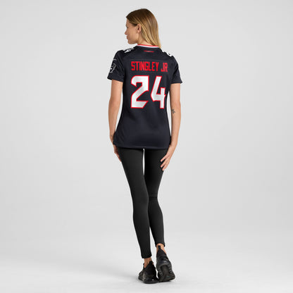 Women's Houston Texans Derek Stingley Jr. Nike Navy Game Jersey
