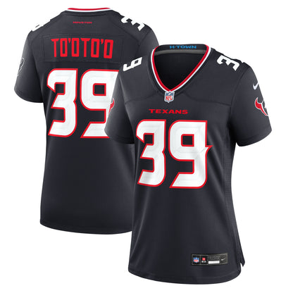 Women's Houston Texans Henry To&'oto&'o Nike Navy Team Game Jersey