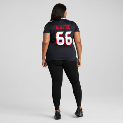 Women's Houston Texans Keylan Rutledge Nike Navy Team Game Jersey