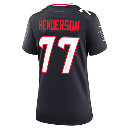 Women's Houston Texans LaDarius Henderson Nike Navy Game Jersey