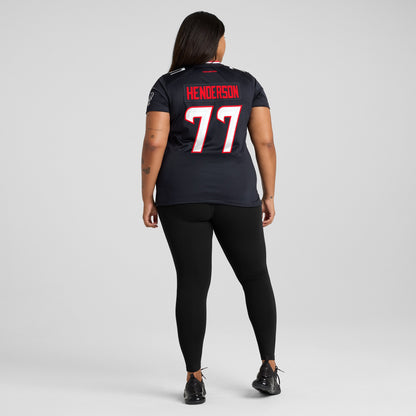 Women's Houston Texans LaDarius Henderson Nike Navy Game Jersey
