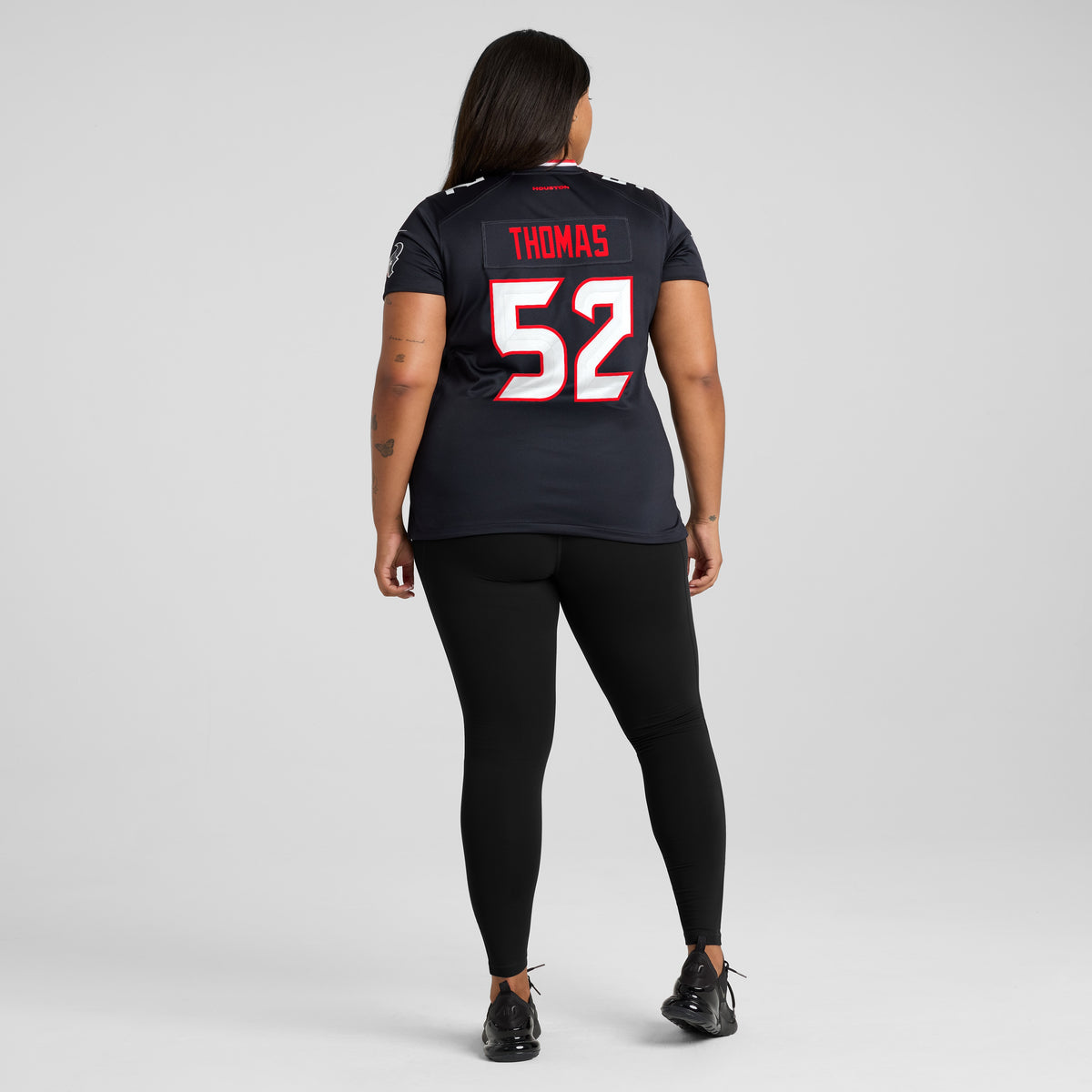 Women's Houston Texans Xavier Thomas Nike Navy Team Game Jersey
