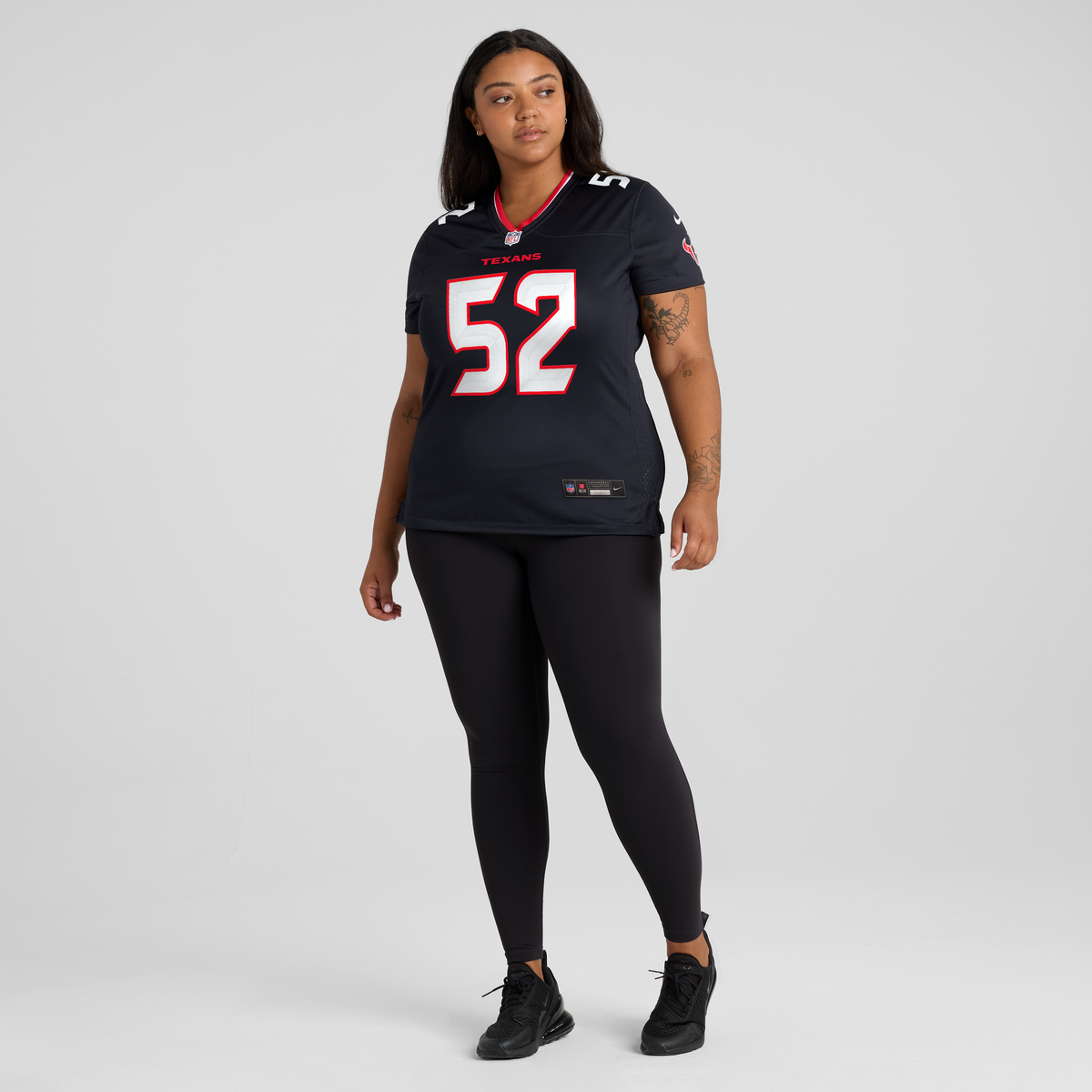 Women's Houston Texans Xavier Thomas Nike Navy Team Game Jersey