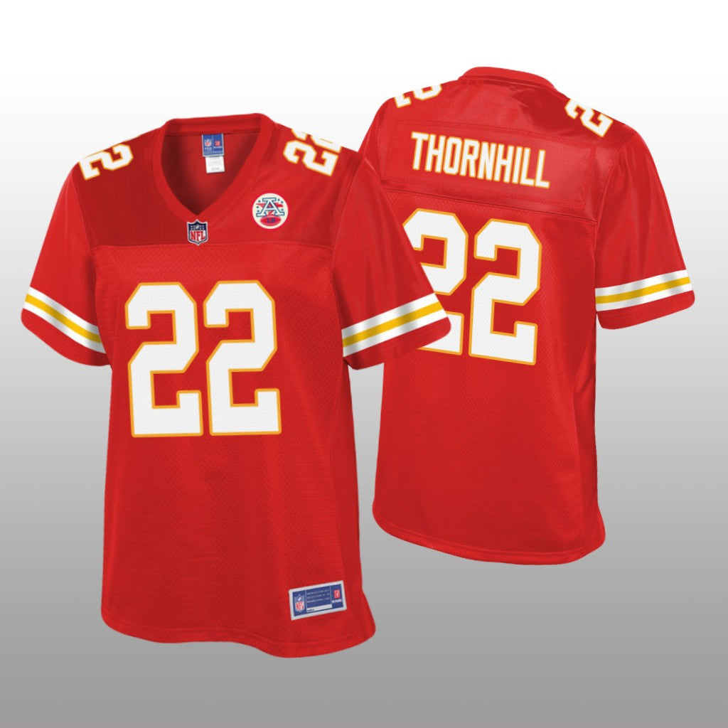 Women's Juan Thornhill #22 Kansas City Chiefs Red Pro Line Jersey