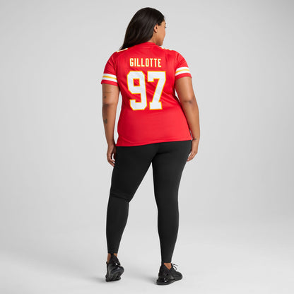 Women's Kansas City Chiefs Ashton Gillotte Nike Red Team Game Jersey
