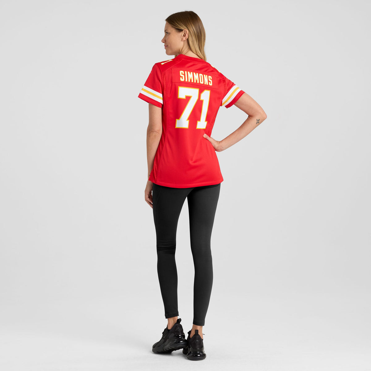 Women's Kansas City Chiefs Josh Simmons Nike Red Team Game Jersey