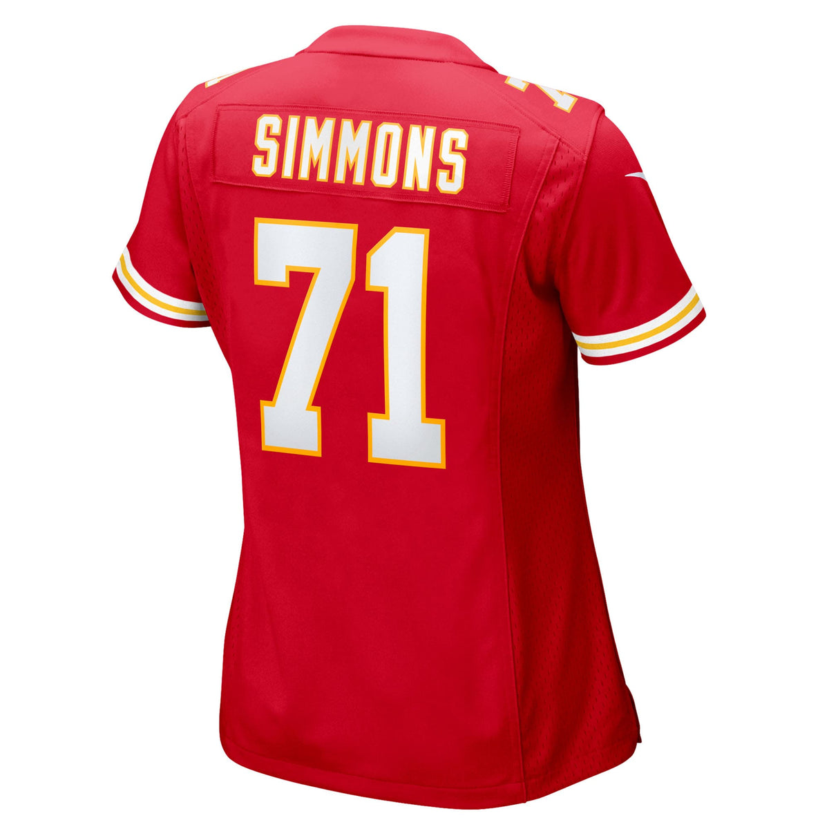 Women's Kansas City Chiefs Josh Simmons Nike Red Team Game Jersey