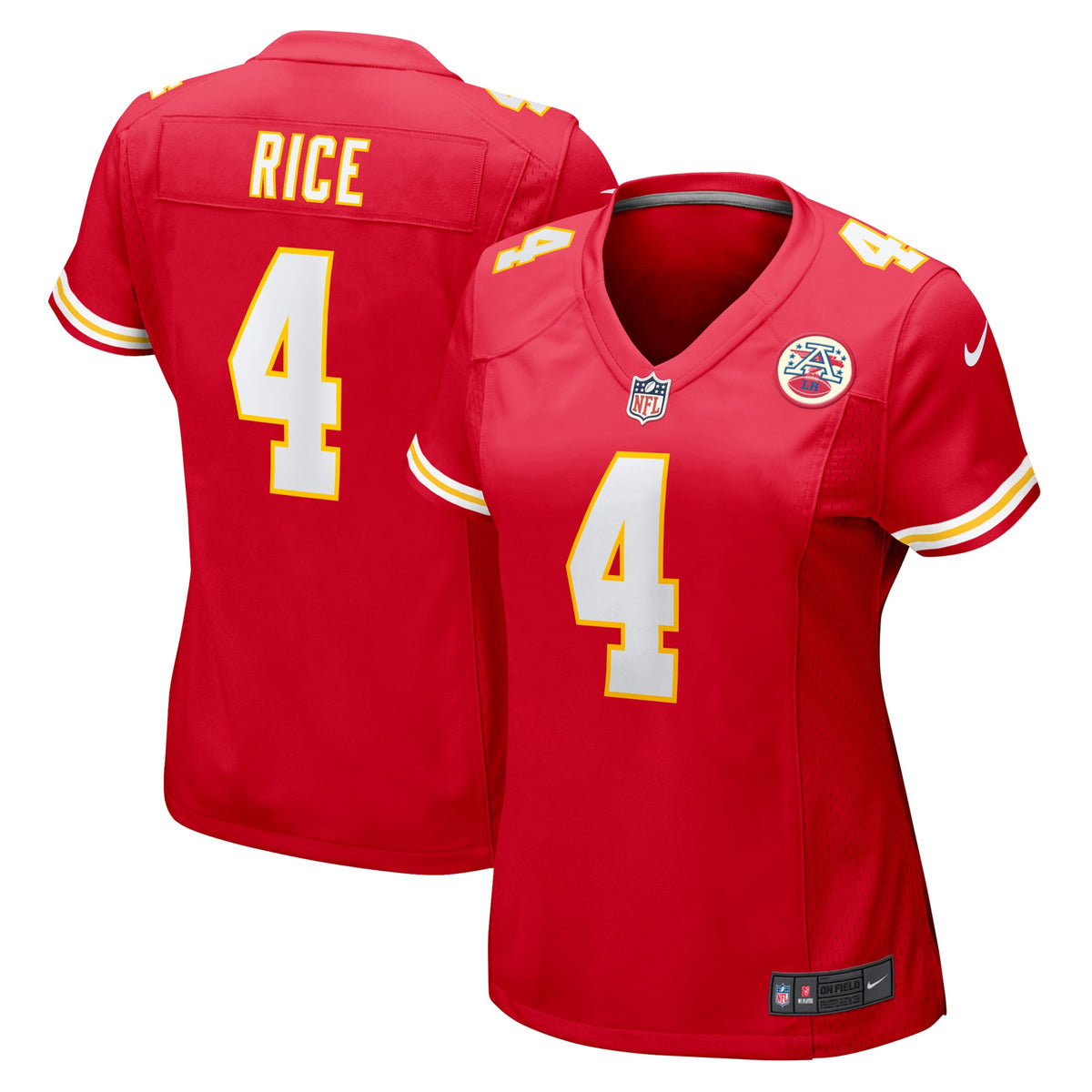 Women's Kansas City Chiefs Rashee Rice Nike Red Game Jersey