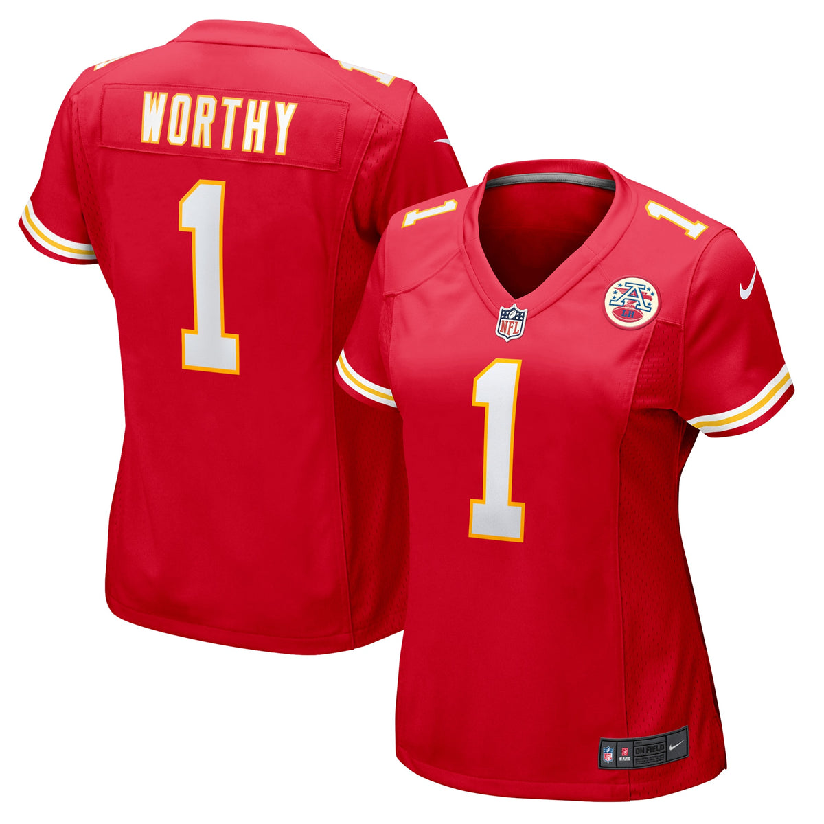 Women's Kansas City Chiefs Xavier Worthy Nike Red Game Jersey