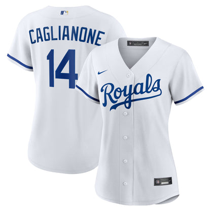 Women's Kansas City Royals Jac Caglianone Nike White Home Replica Jersey