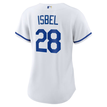 Women's Kansas City Royals Kyle Isbel Nike White Home Replica Jersey