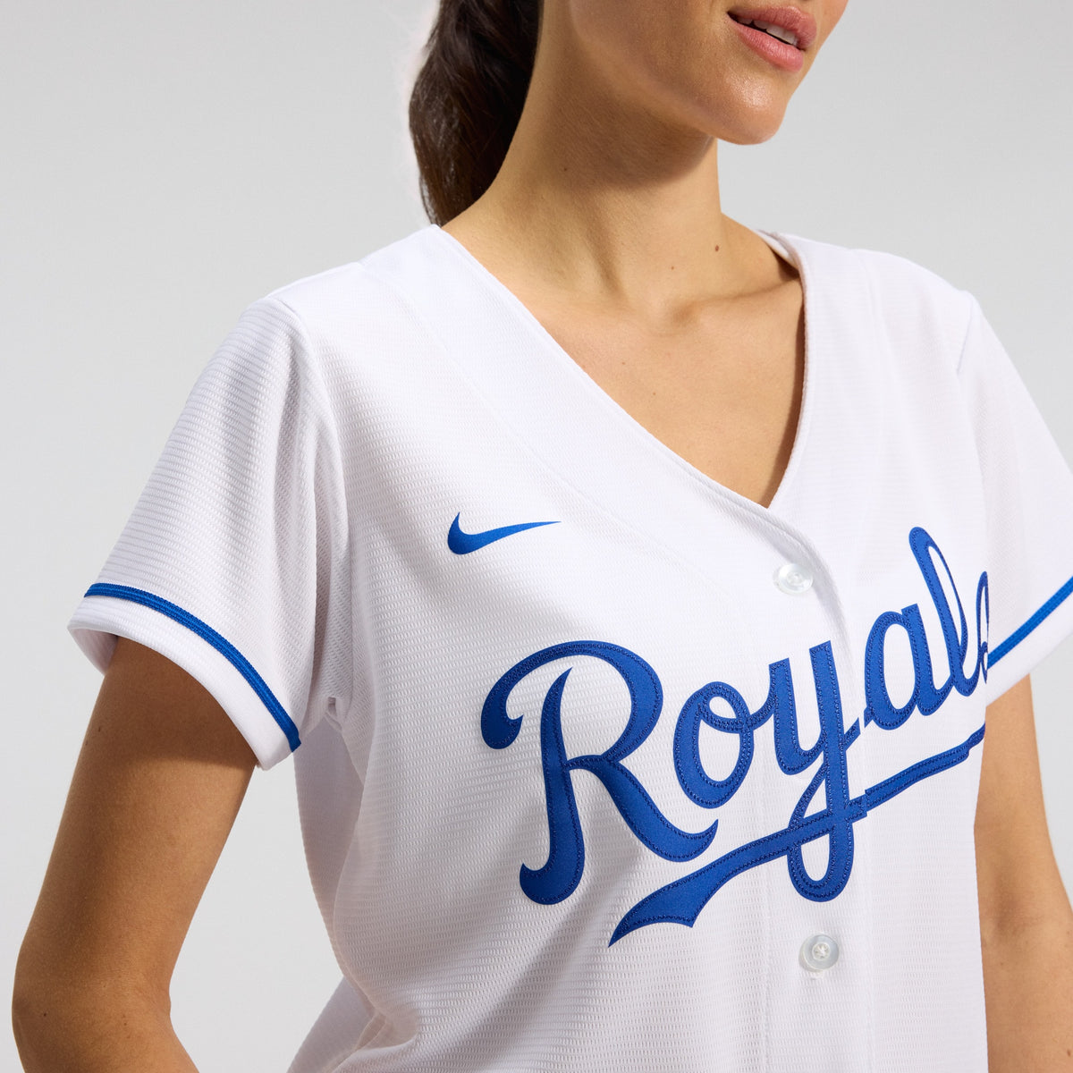Women's Kansas City Royals Nike White Home Replica Team Jersey