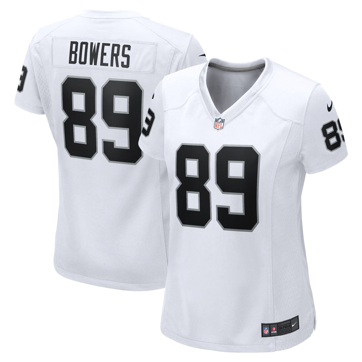 Women's Las Vegas Raiders Brock Bowers Nike White Game Jersey