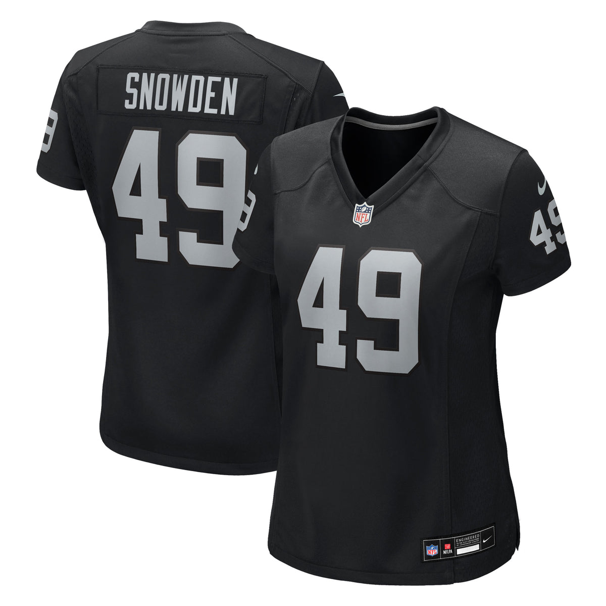 Women's Las Vegas Raiders Charles Snowden Nike Black Team Game Jersey