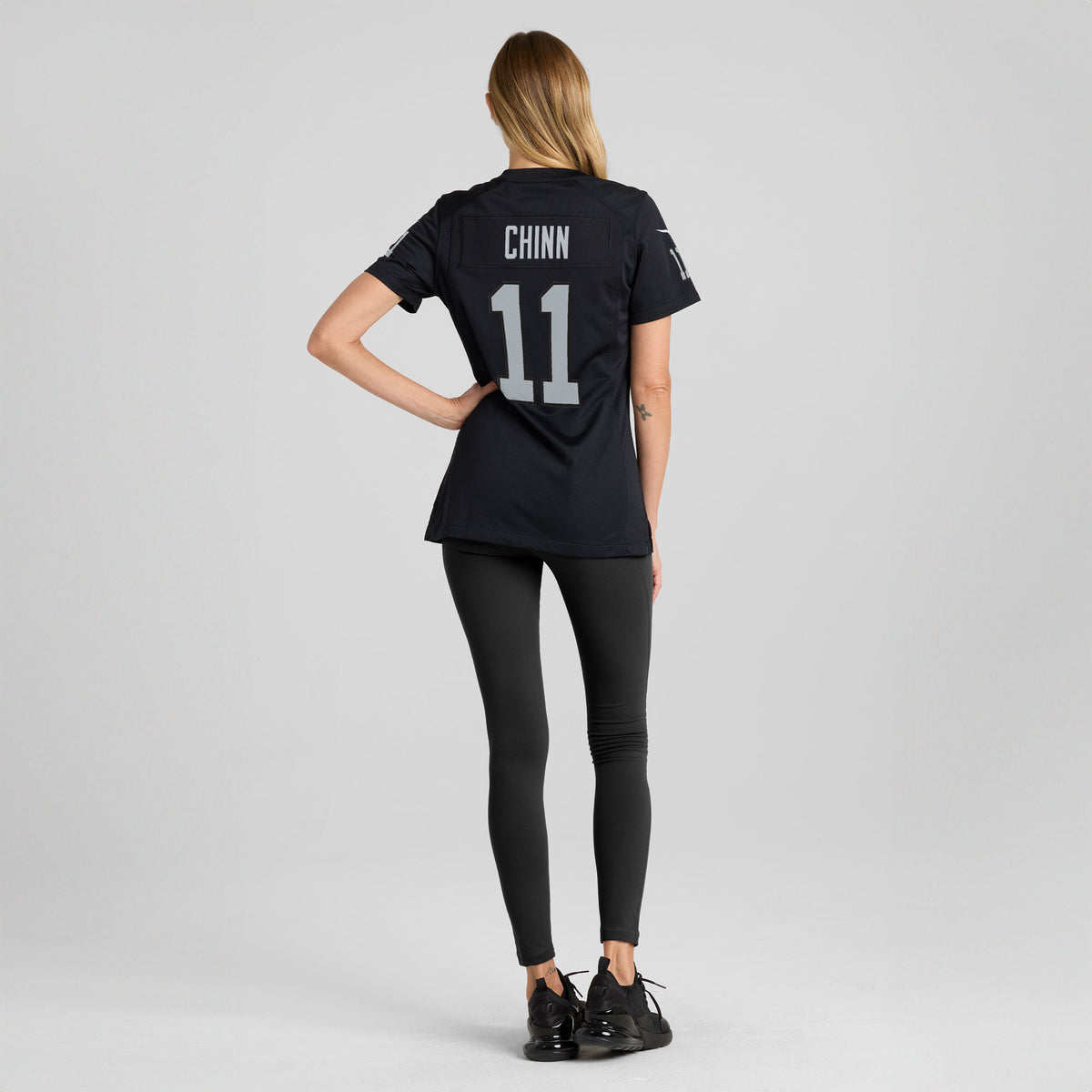 Women's Las Vegas Raiders Jeremy Chinn Nike Black Team Game Jersey