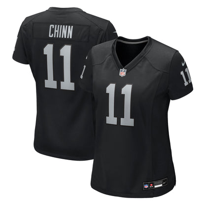 Women's Las Vegas Raiders Jeremy Chinn Nike Black Team Game Jersey