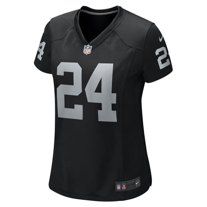 Women's Las Vegas Raiders Marcus Peters Nike Black Team Game Jersey