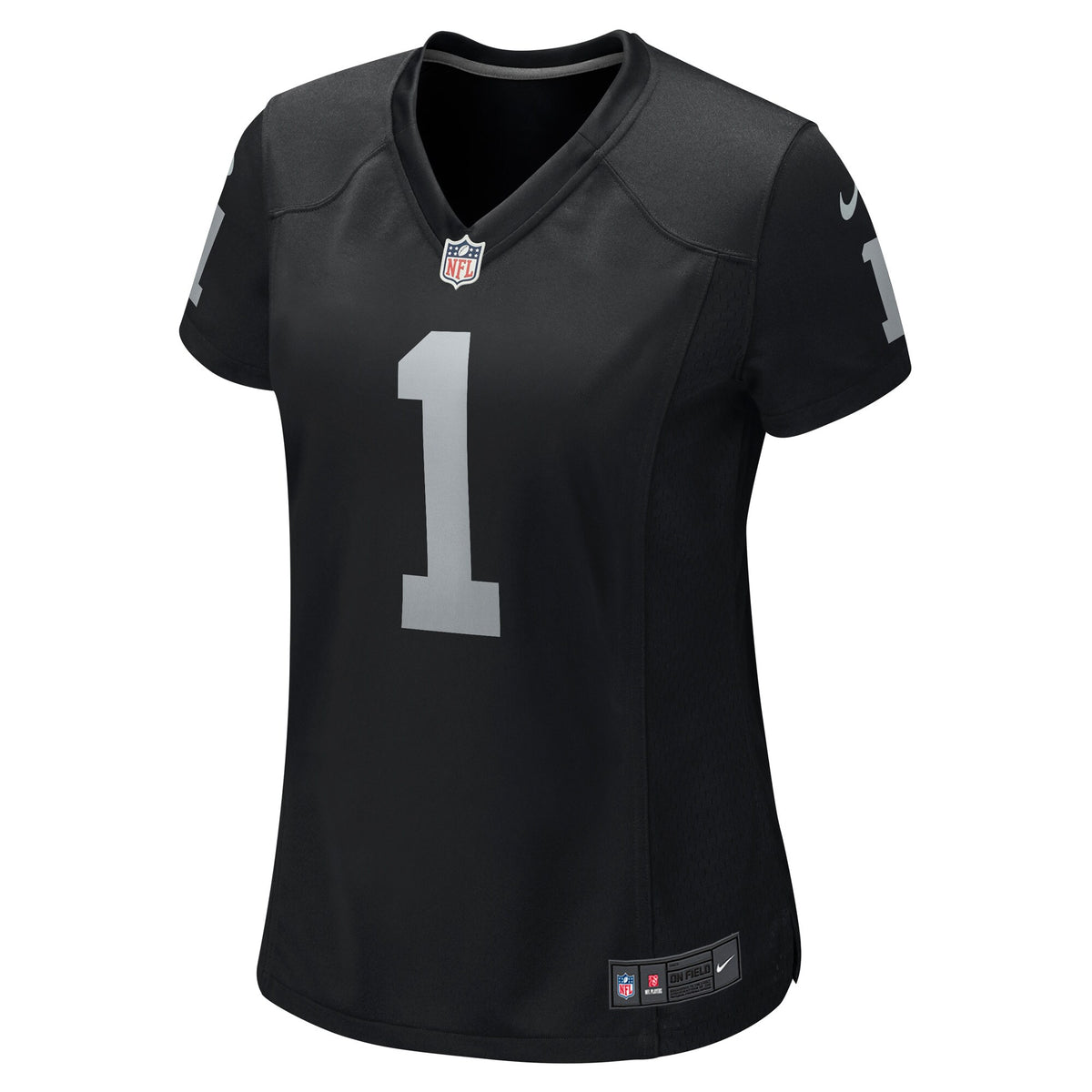 Women's Las Vegas Raiders Number 1 Bride Nike Black Game Jersey