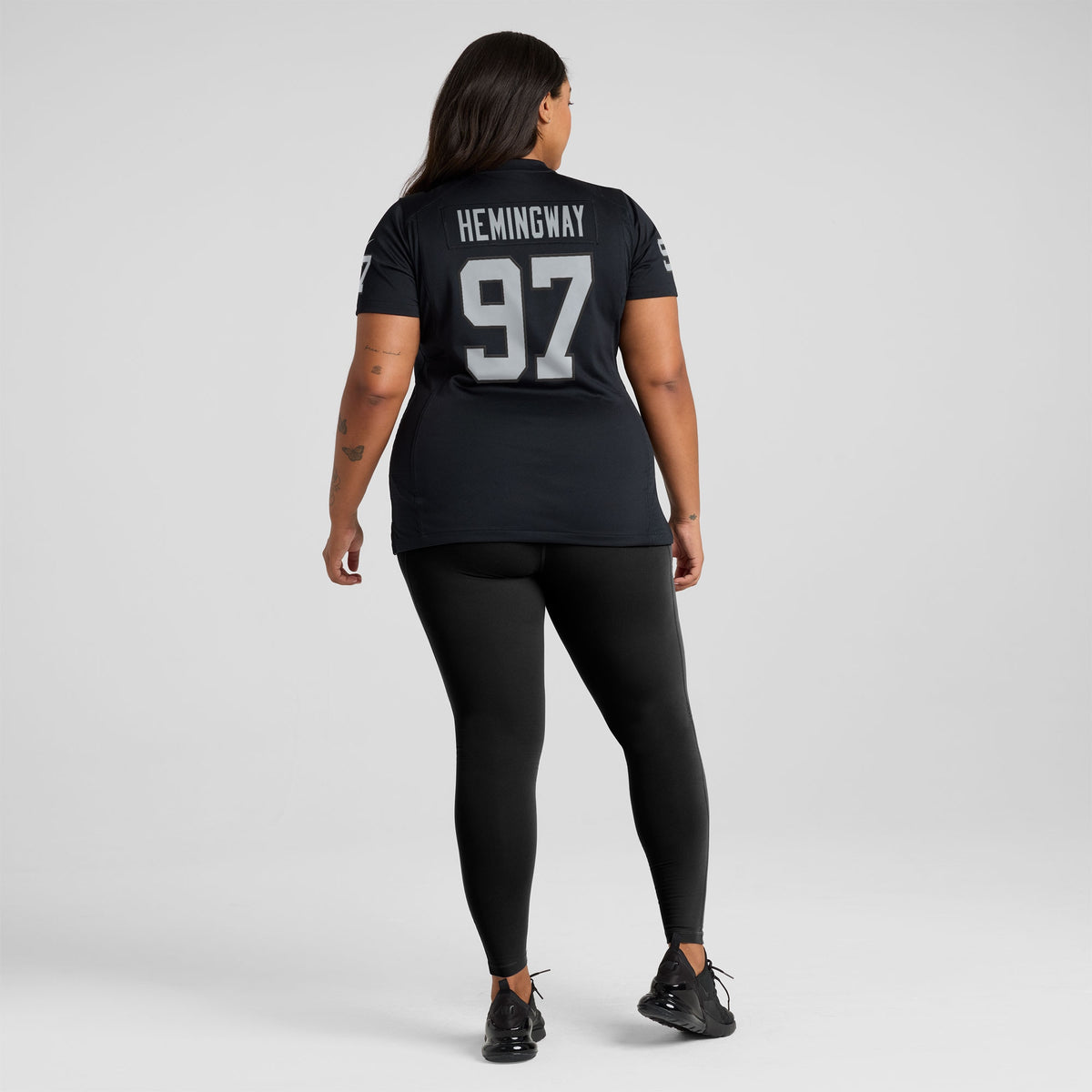 Women's Las Vegas Raiders Tonka Hemingway Nike Black Team Game Jersey