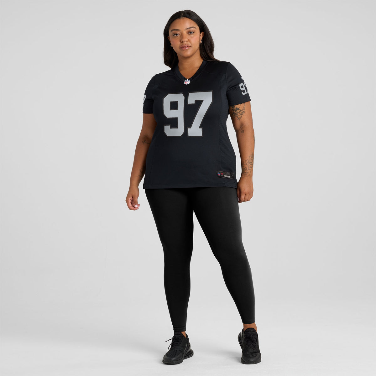 Women's Las Vegas Raiders Tonka Hemingway Nike Black Team Game Jersey
