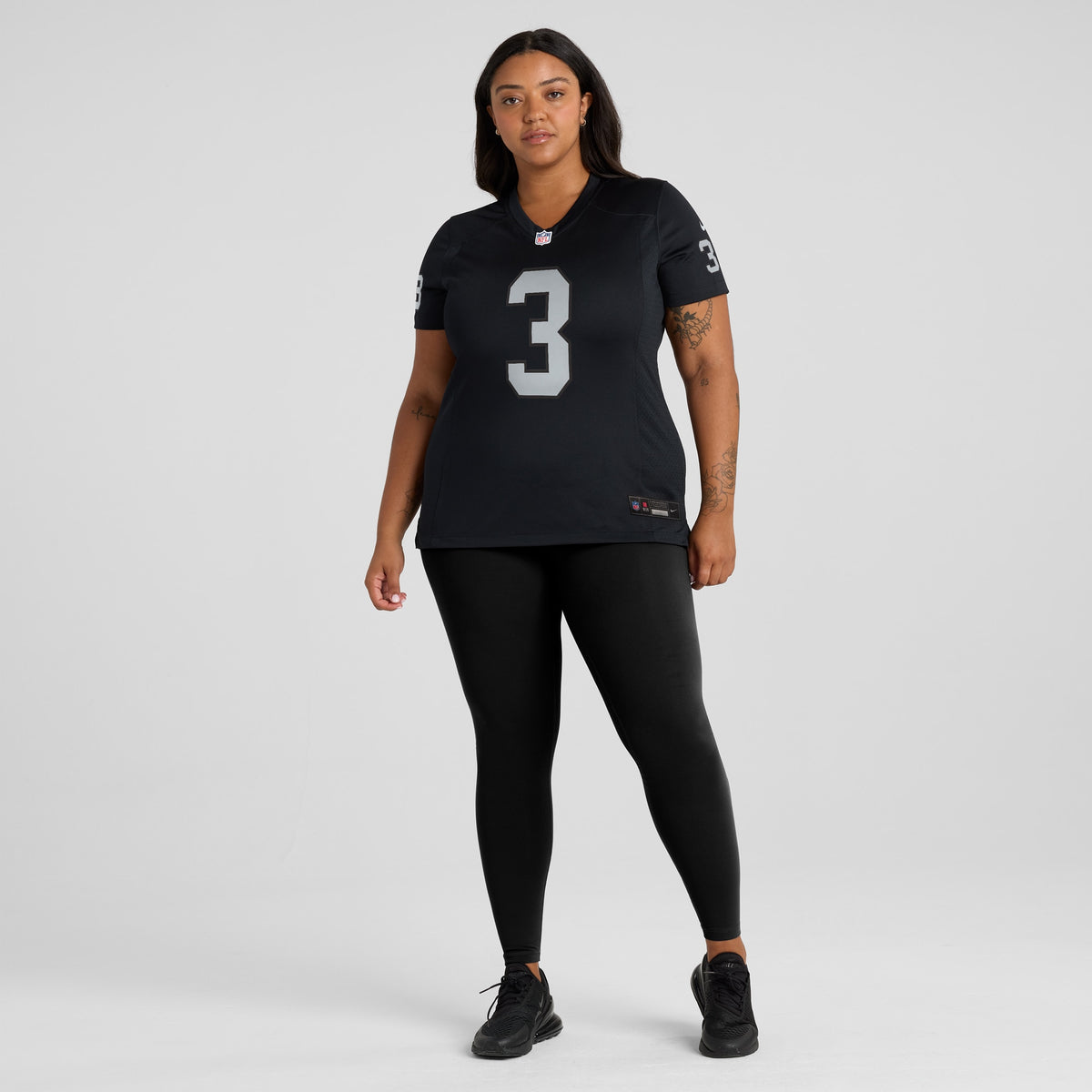 Women's Las Vegas Raiders Zamir White Nike Black Game Jersey
