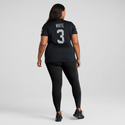 Women's Las Vegas Raiders Zamir White Nike Black Game Jersey
