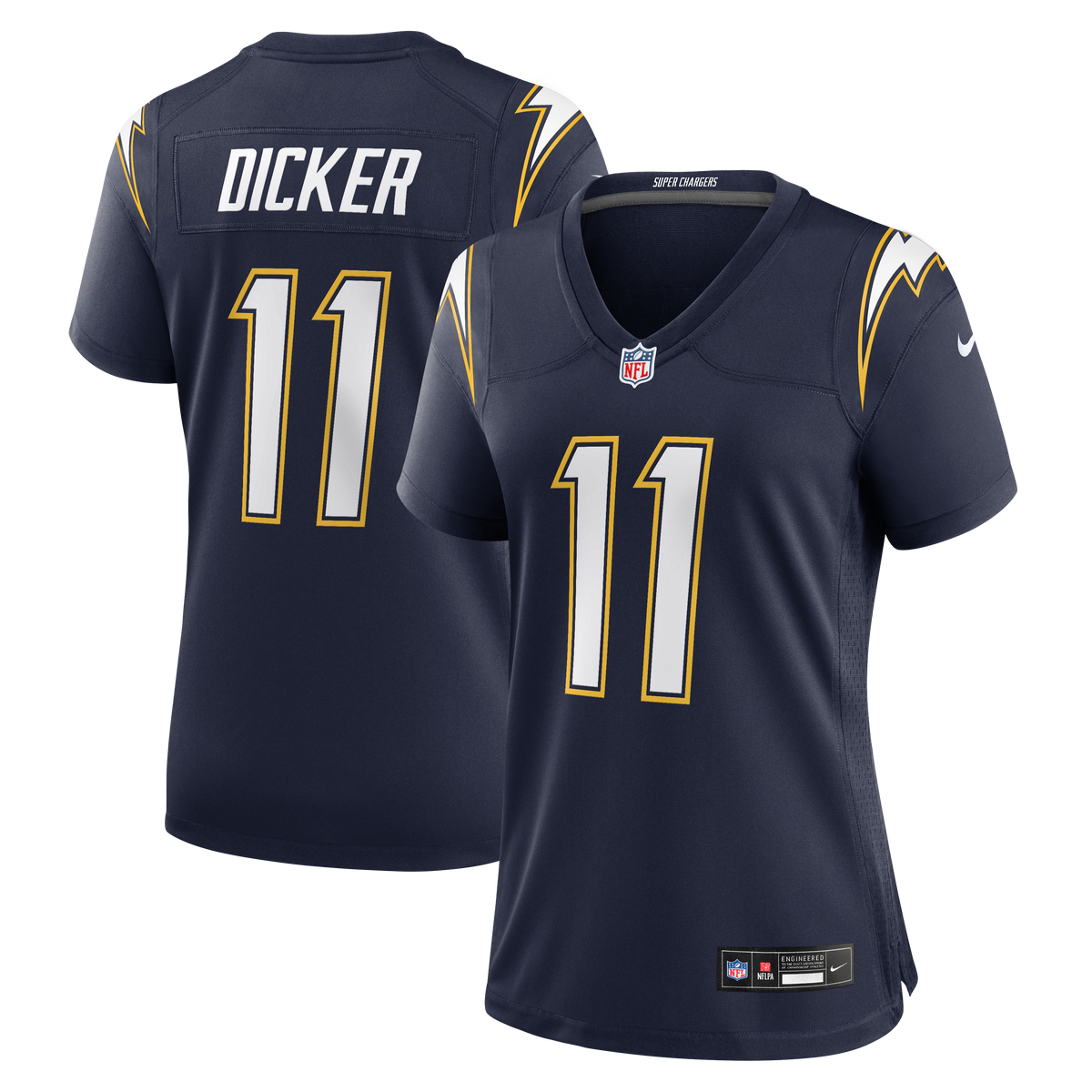 Women's Los Angeles Chargers Cameron Dicker Nike Navy Alternate Game Jersey