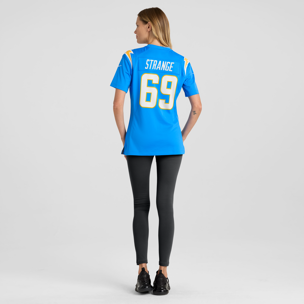 Women's Los Angeles Chargers Cole Strange Nike Powder Blue Team Game Jersey