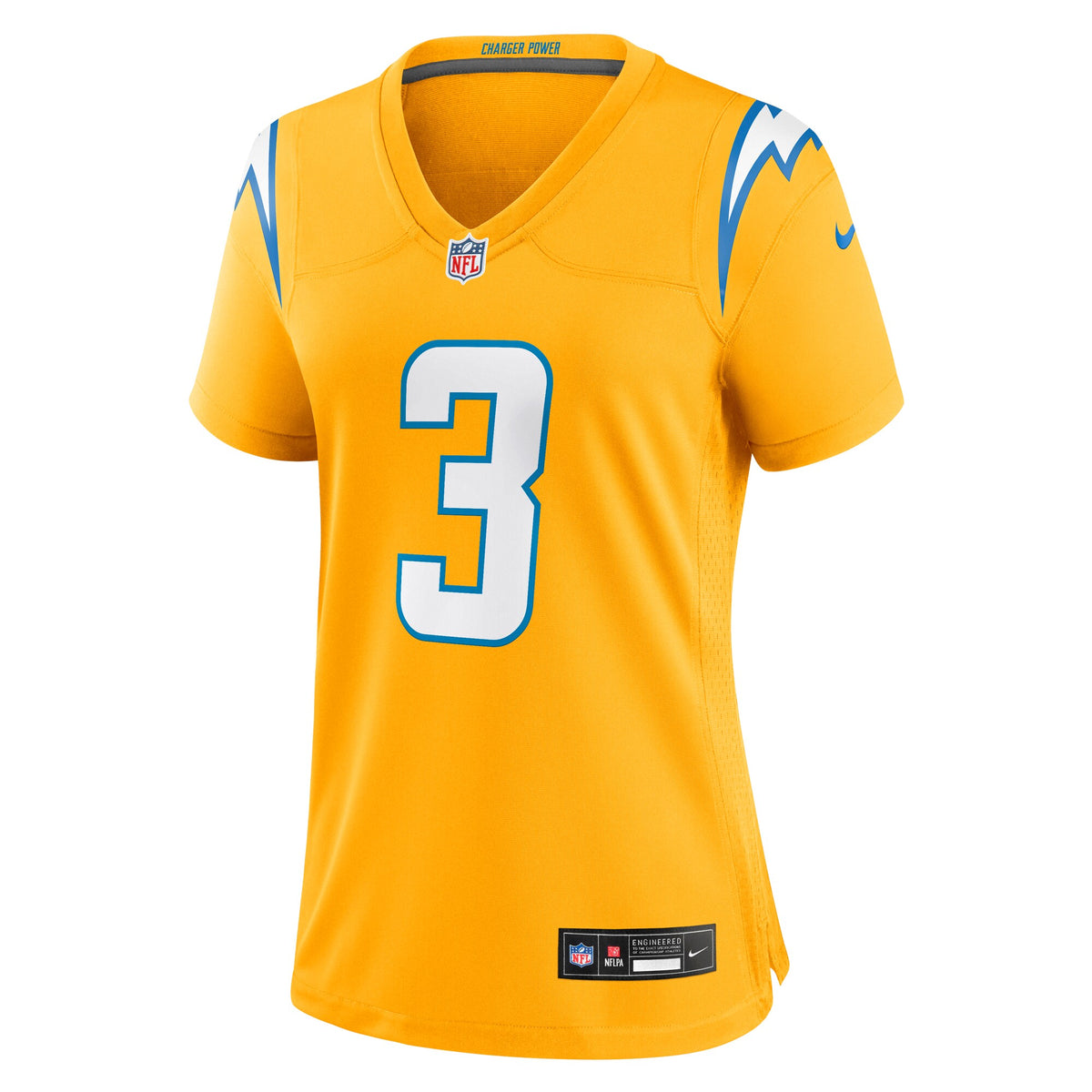 Women's Los Angeles Chargers Derwin James Jr. Nike Gold Alternate Charger Power Game Jersey