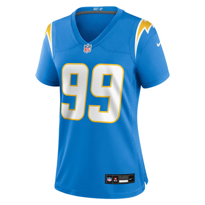 Women's Los Angeles Chargers Jamaree Caldwell Nike Powder Blue Team Game Jersey